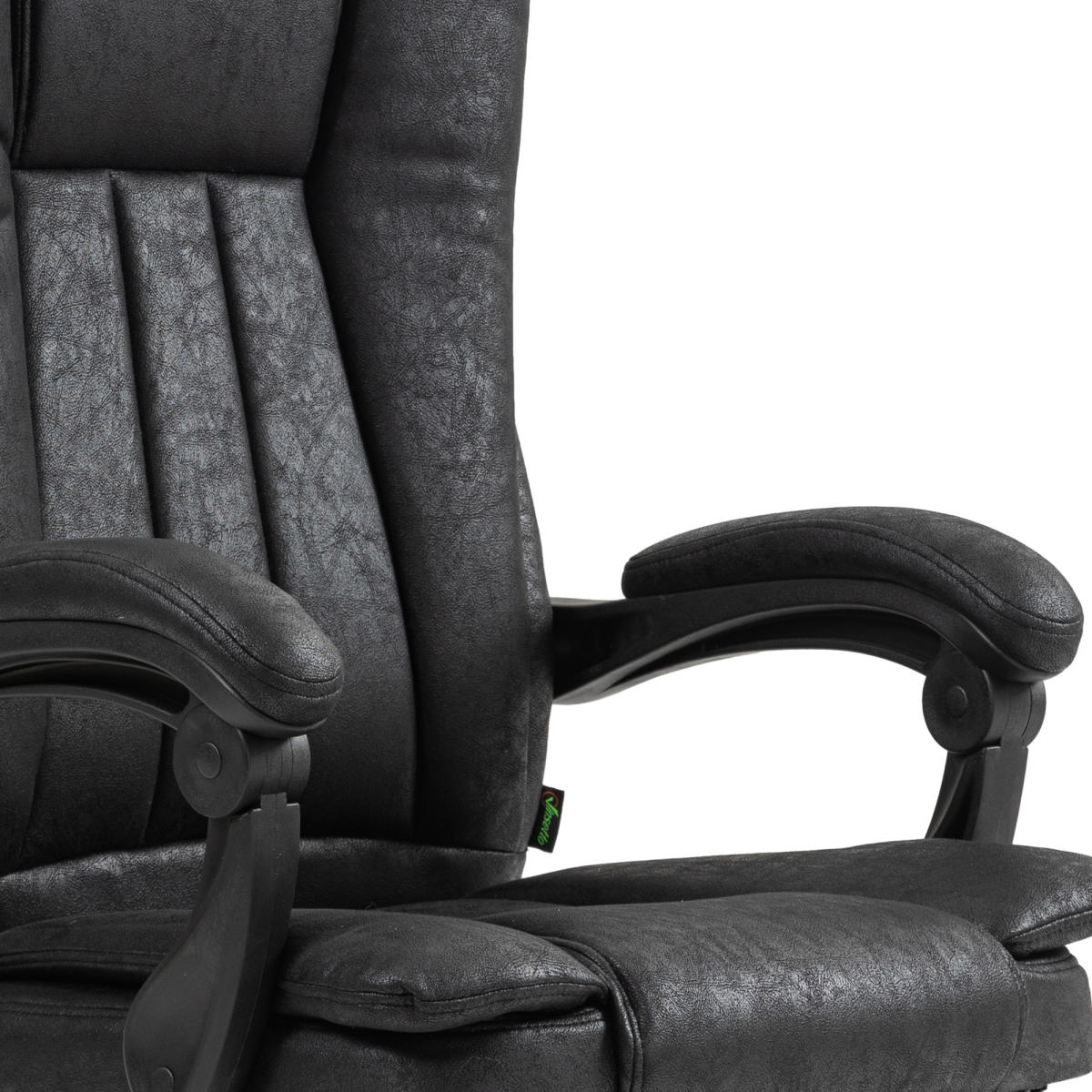 Luna Executive Office Chair Computer Desk Chair for Home w/ Footrest, Black