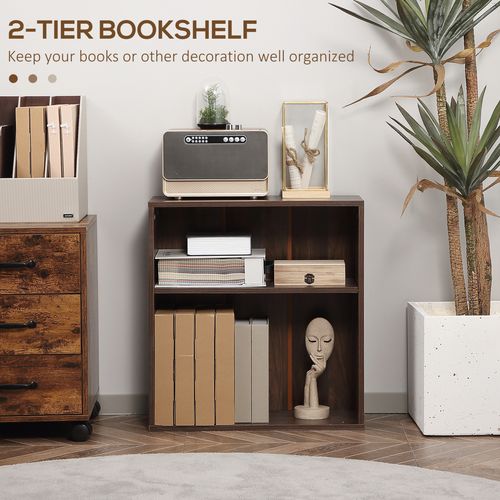 Aurora Bookshelf Display Storage Shelf with 2 Compartments for Study