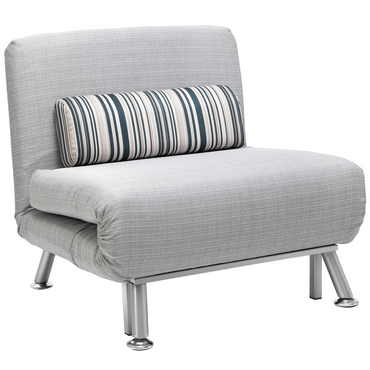 Aurora Single Folding 5 Position Convertible Sleeper Chair Bed