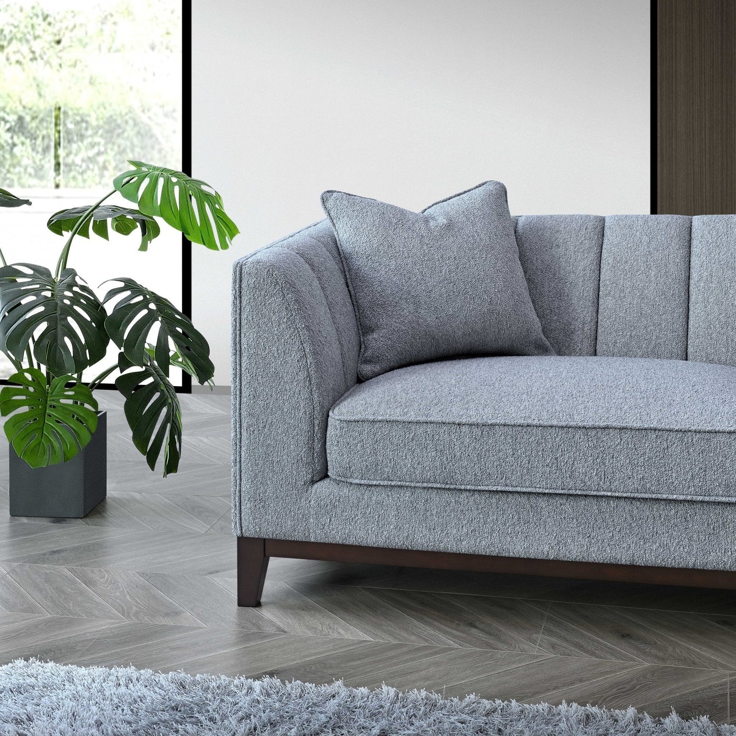 Cooper 3 Seater Dolphin Boucle Fabric Sofa