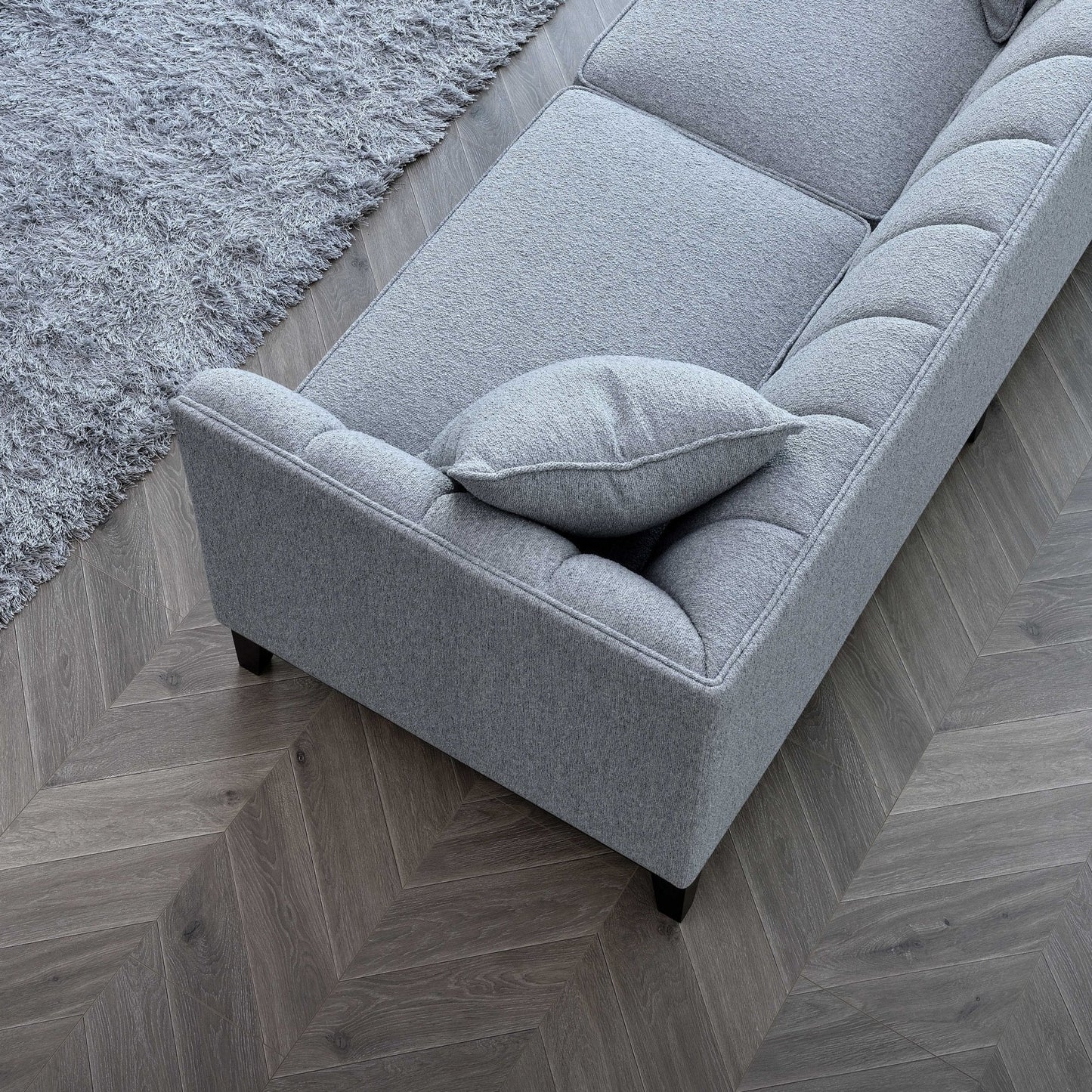 Cooper 3 Seater Dolphin Boucle Fabric Sofa