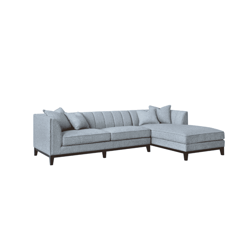 Cooper 3 Seater Dolphin Boucle Fabric Right Hand Corner Sofa