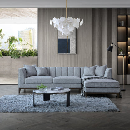 Cooper 3 Seater Dolphin Boucle Fabric Right Hand Corner Sofa