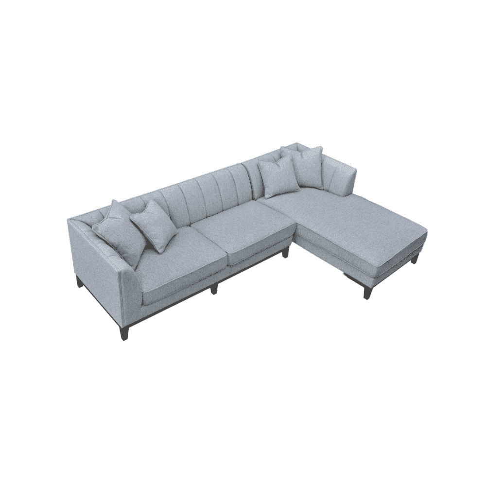 Cooper 3 Seater Dolphin Boucle Fabric Right Hand Corner Sofa