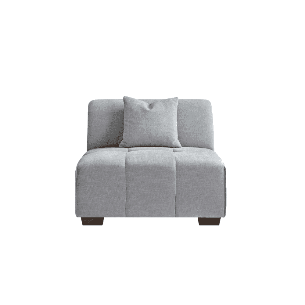 Leonard 3 Seater Cloudy Grey Boucle Fabric Left Hand Corner Sofa