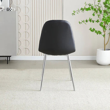 Mexico Black PU Dining Chair