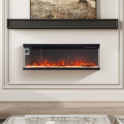 40/50/60-Inch 3-Sided Freestanding Electric Fireplace 12 Flame Colours and 5 Brightness Modes Freestanding Fireplaces Living and Home 100 inch 12 Options 
