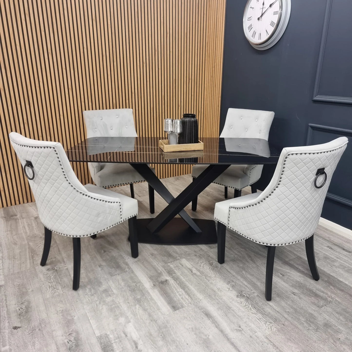 Bentley Dining Chair with Black Legs