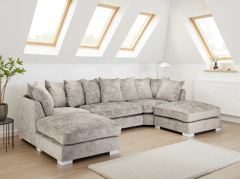 Bishopton Scatterback Sofa Truffle U Shape Corner