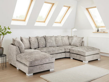 Bishopton Scatterback Sofa Truffle U Shape Corner