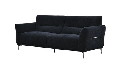 The Albany Luxury Black Boucle Fabric 3 Seater Sofa