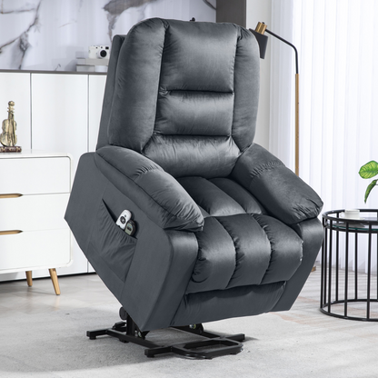 Aurora Lift Chair with Vibration Massage, Heat, Quick Assembly, Brown