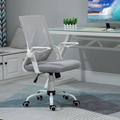 Mesh Swivel Office Chair Task Computer Chair w/ Lumbar Support, Grey  Luna