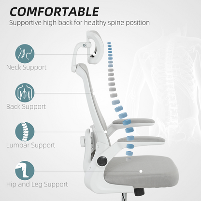 Aurora Executive Mesh Office Chair with Headrest, Lumbar Support