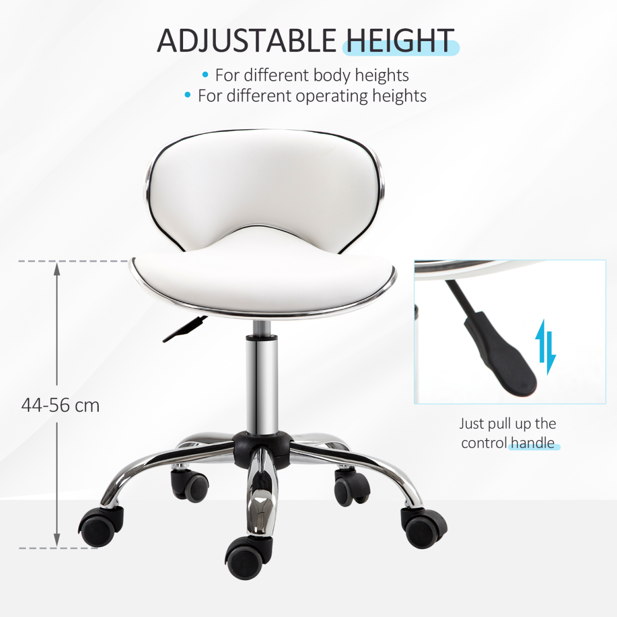 Aurora Office Chair Beauty Salon Rolling Technician Stool Chair