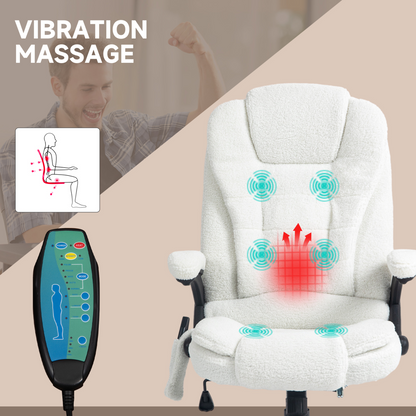 Luna Office Chair w/ Heating Massage Points Relaxing Reclining