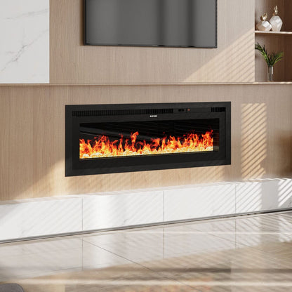 42/50/60/73 inch Electric Fire 12 Vibrant Flame Colours Electric Fireplace with Remote Living and Home 42 inch 
