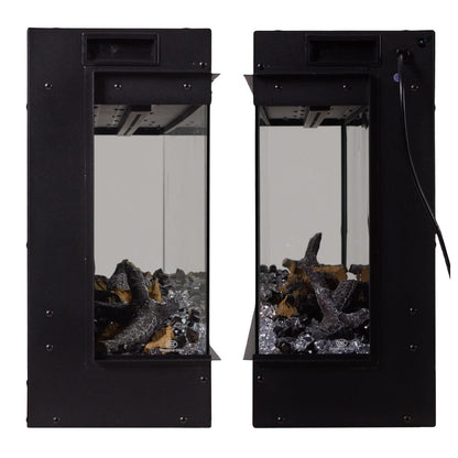 50/60/70/80inch 3-sided Electric Fireplace with Adjustable Color, Temperature and Timing, Controlled by APP
