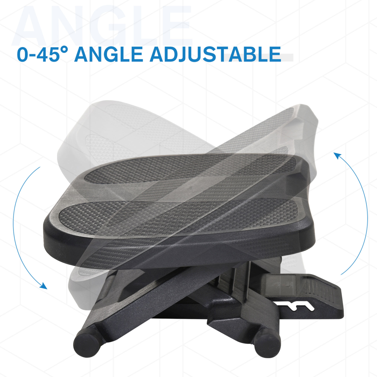 Adjustable Under-Desk Footrest Height Angle Tilt Anti-Slip Aurora