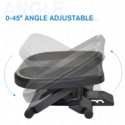 Adjustable Under-Desk Footrest Height Angle Tilt Anti-Slip Aurora