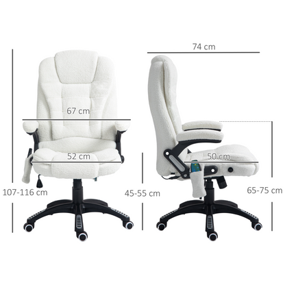 Luna Office Chair w/ Heating Massage Points Relaxing Reclining