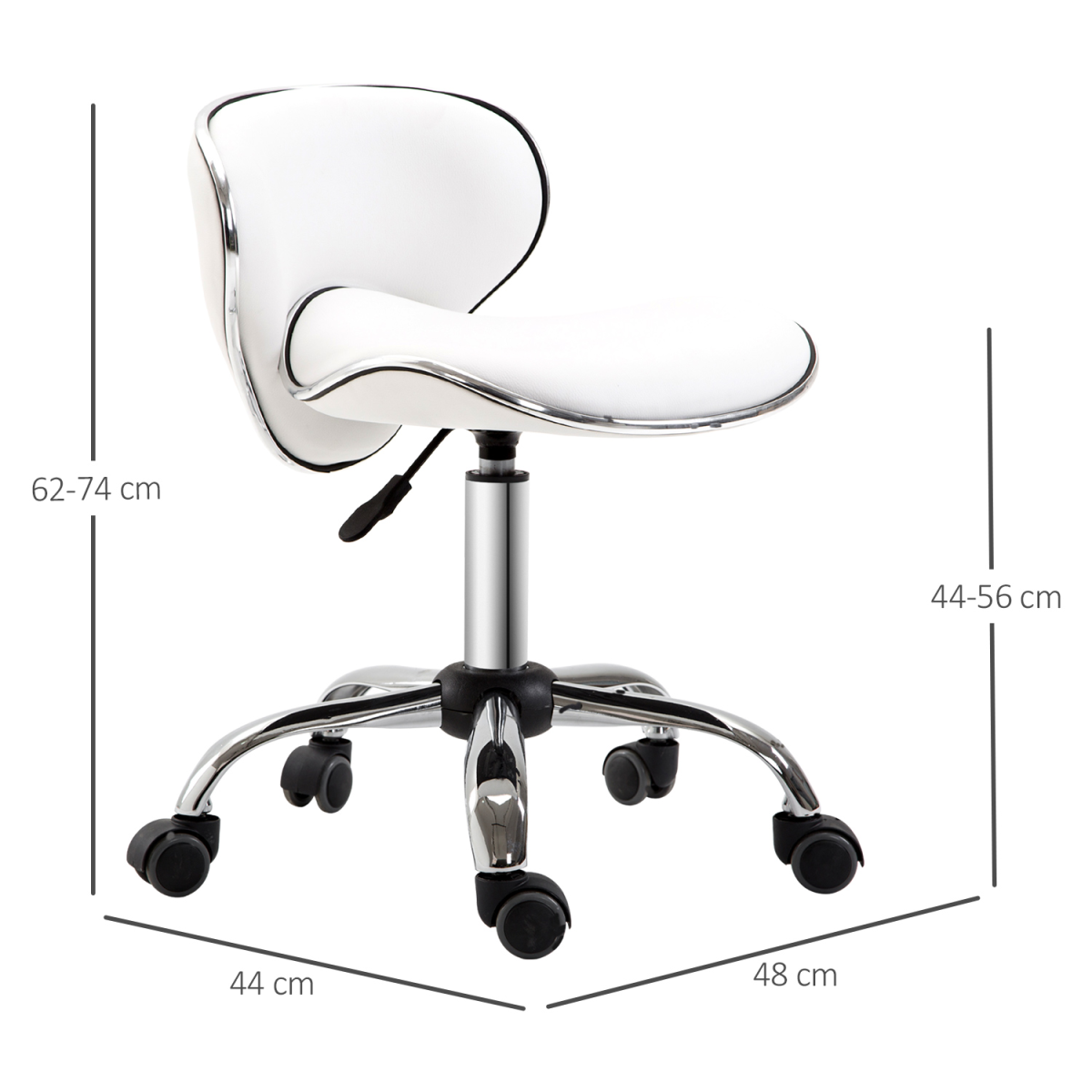 Aurora Office Chair Beauty Salon Rolling Technician Stool Chair
