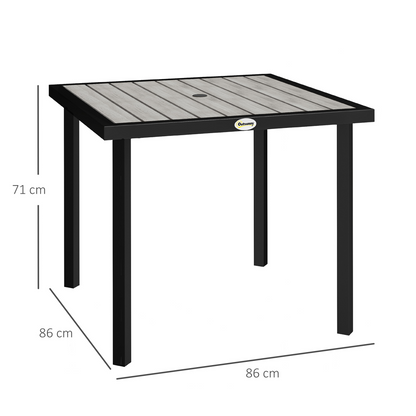 Esterno Garden Table for 4 Person with 5.4cm Parasol Hole