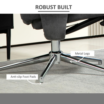 Aurora Recliner Chair with Footstool with Adjustable Back