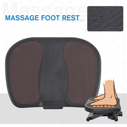 Adjustable Under-Desk Footrest Height Angle Tilt Anti-Slip Aurora
