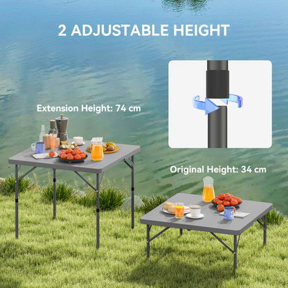 Esterno 3ft Folding Camping Table with 2 Adjustable Height