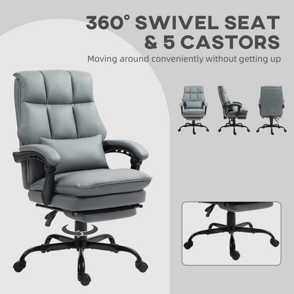 Aurora Executive Office Chair, PU Leather Desk Chair with Armrests