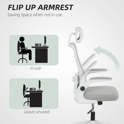 Aurora Executive Mesh Office Chair with Headrest, Lumbar Support