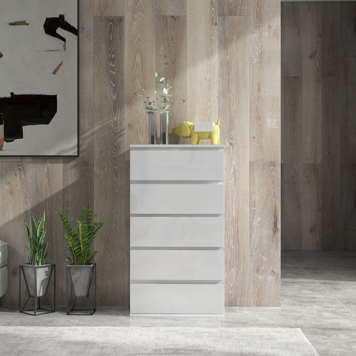 Aurora Bedroom Chest of Drawers, 4 Drawers Dresser, Drawer Unit