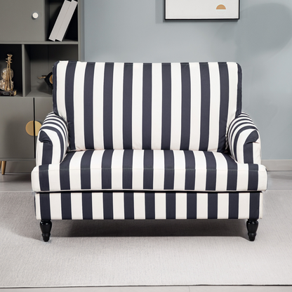 Aurora Accent Chair with Stripe, Armchair for Living Room