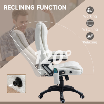 Luna Office Chair w/ Heating Massage Points Relaxing Reclining