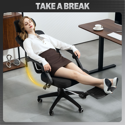 Aurora Mesh Ergonomic Office Chair with Lumbar Support, Headrest