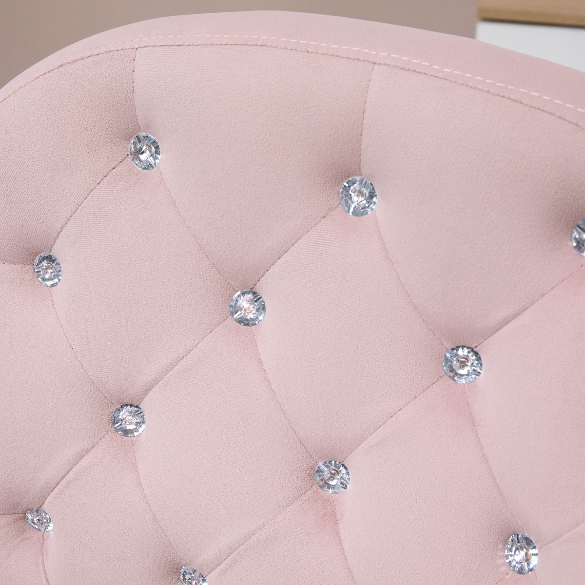 Luna Office Chair PU Diamante Padded Ergonomic 360° Swivel