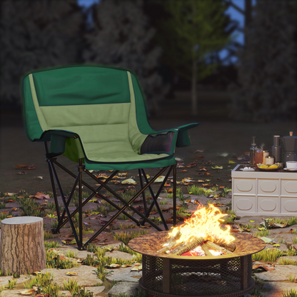 Esterno Camping Chair for Adults, Padded Folding Chair