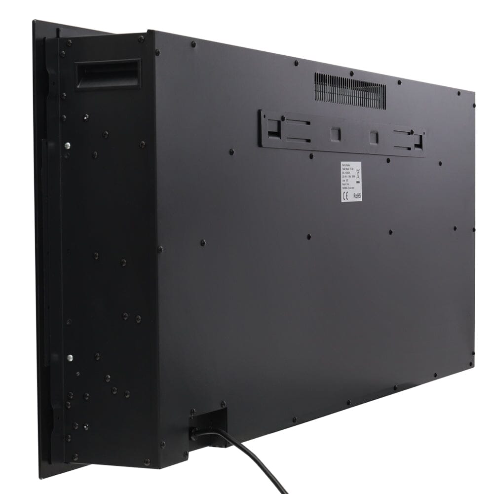 50 Inch Wall Mounted Electric Fireplace Insert Heater 9 Flame Colours 1800W