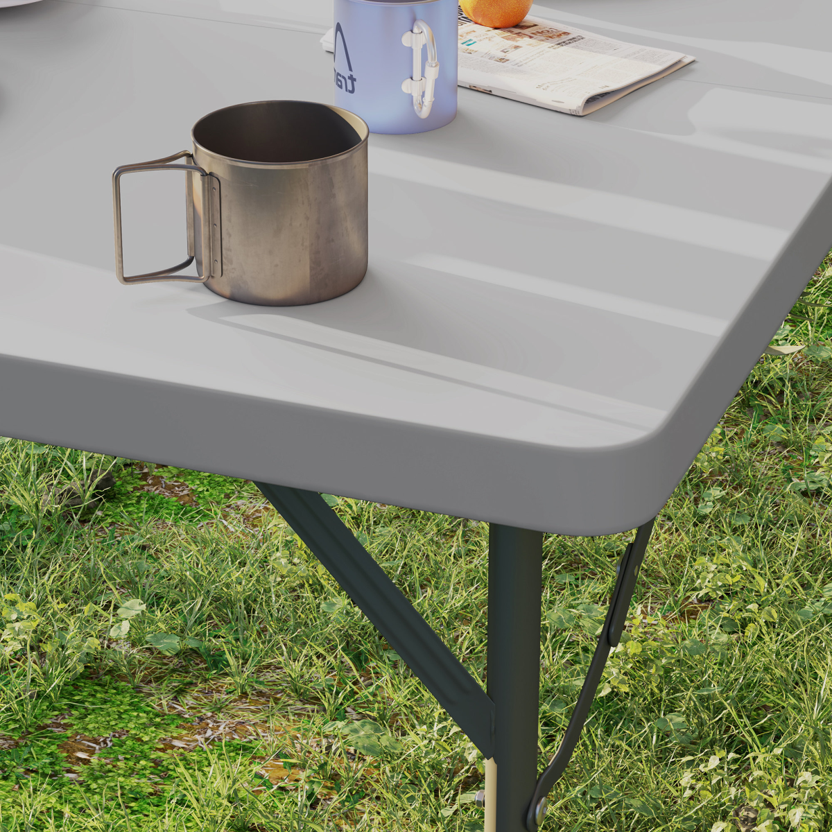 Esterno 3ft Folding Camping Table with 2 Adjustable Height