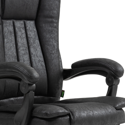 Luna Executive Office Chair Computer Desk Chair for Home w/ Footrest, Black