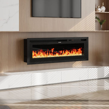 42/50/60/73 inch Electric Fire 12 Vibrant Flame Colours Electric Fireplace with Remote