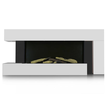 50 Inch 2000W Electric Fireplace Oddly unique L Shaped Wall Mounted Fireplaces