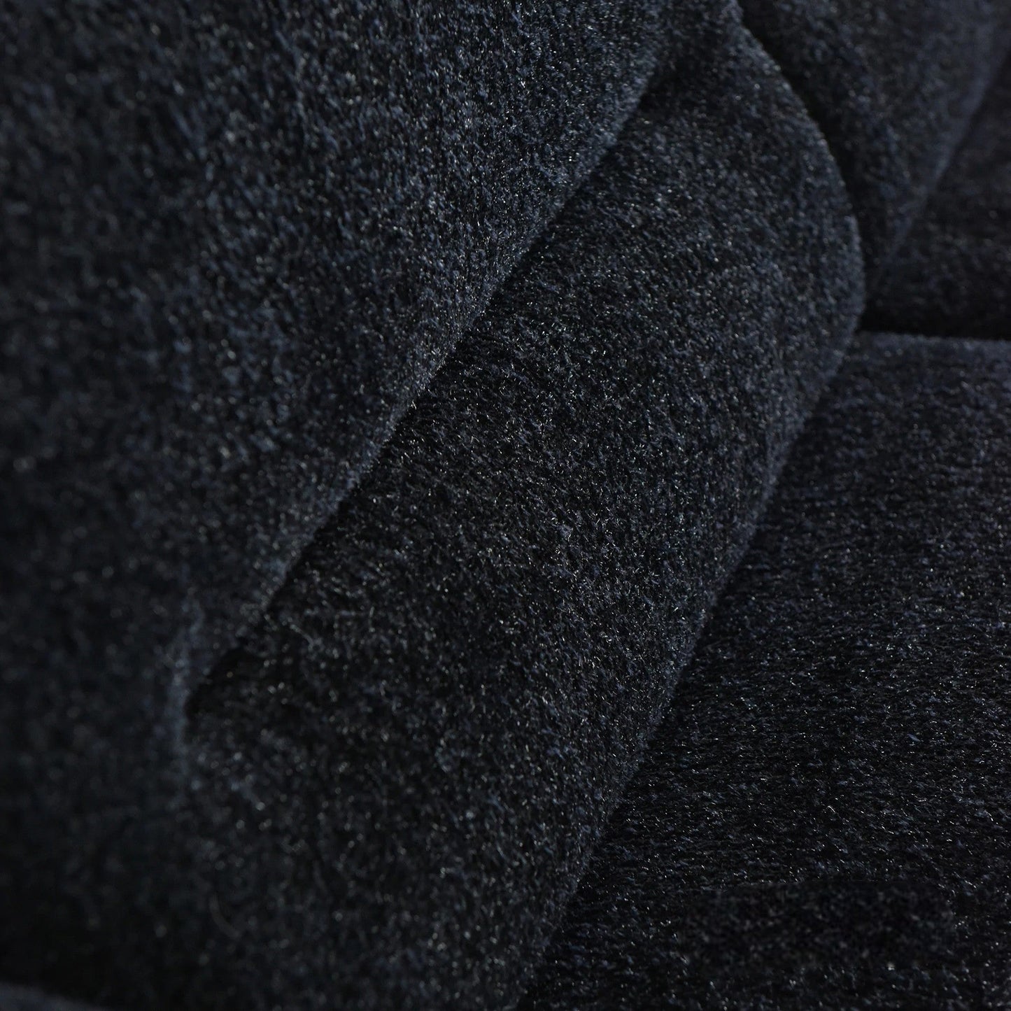 ALUXO Albany 2 Seater Sofa In Midnight Black Boucle Fabric