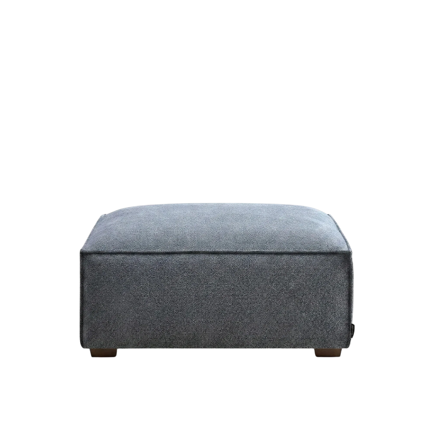 ALUXO Dakota Modular Footstool In Charcoal Grey Boucle Fabric