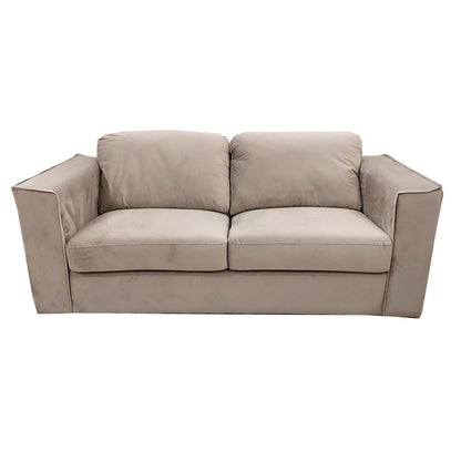 Hudson 3+2 Seater Sofa With Fixed Back Cushion In Steel Grey Velvet