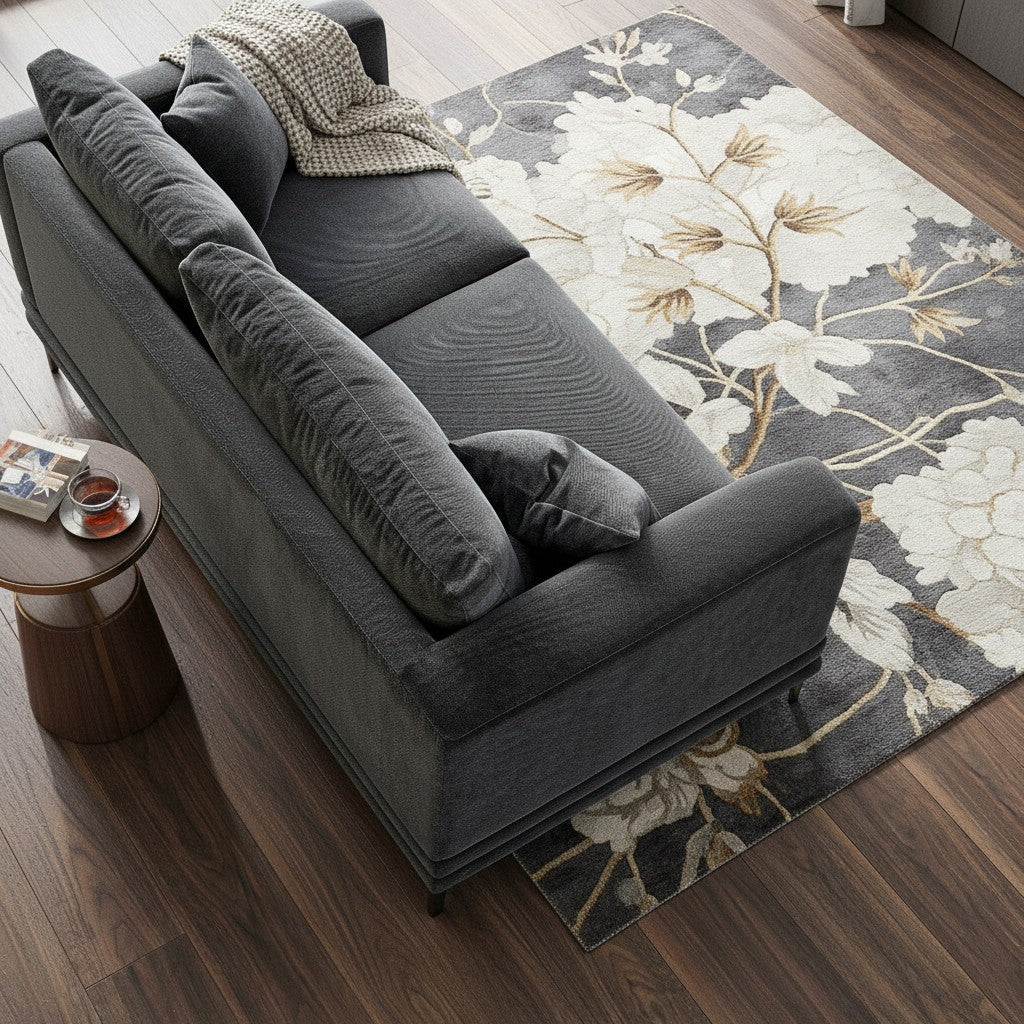 ALUXO Lenox 2 Seater Sofa In Aegean Blue Mermaid Velvet