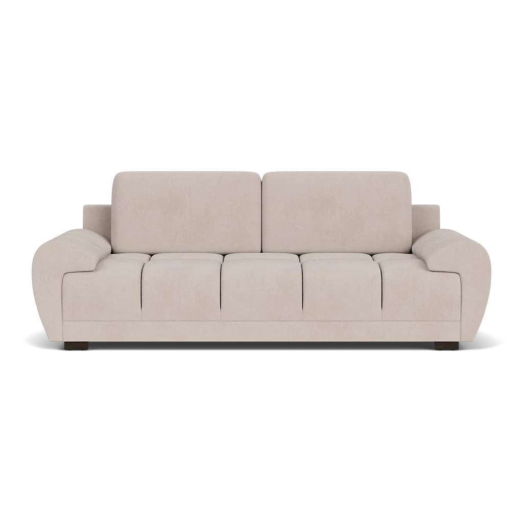 Zara Bubble Mocha Plush Velvet 3 Seater Sofa