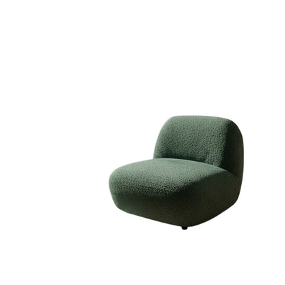 Miami Swivel Accent Armchair In Emerald Green Fabric