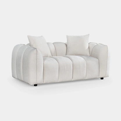 Venice Bubble Beige Boucle Fabric 2 Seater Sofa